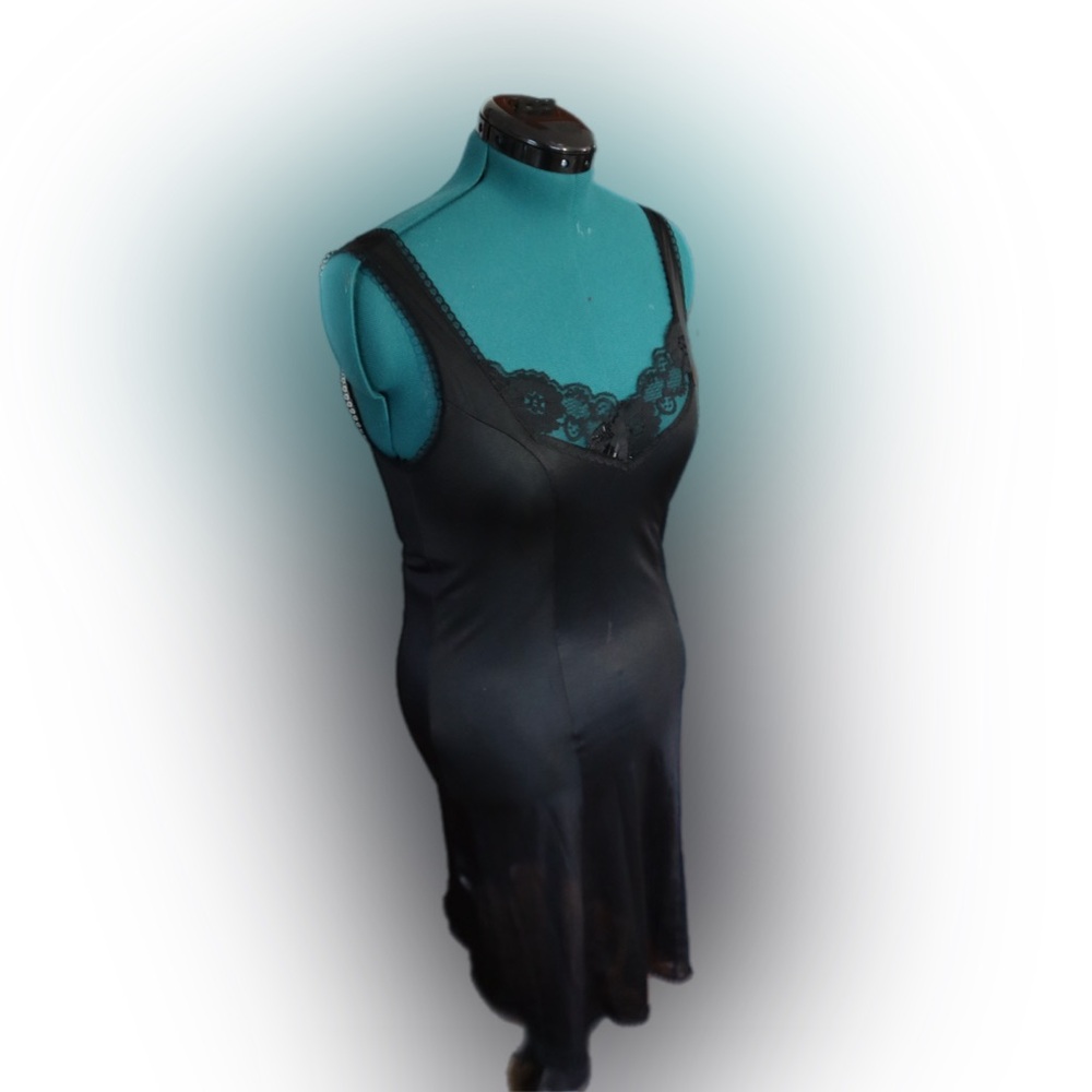 Lacey cute Black Slip Dress Size Small